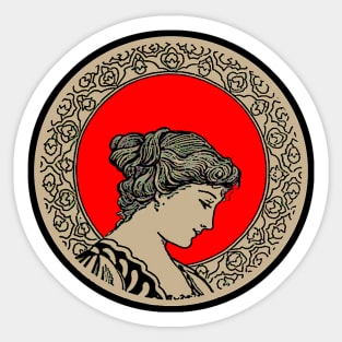 woman profile Sticker